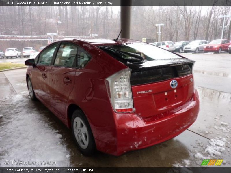 Barcelona Red Metallic / Dark Gray 2011 Toyota Prius Hybrid II