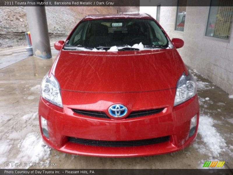 Barcelona Red Metallic / Dark Gray 2011 Toyota Prius Hybrid II