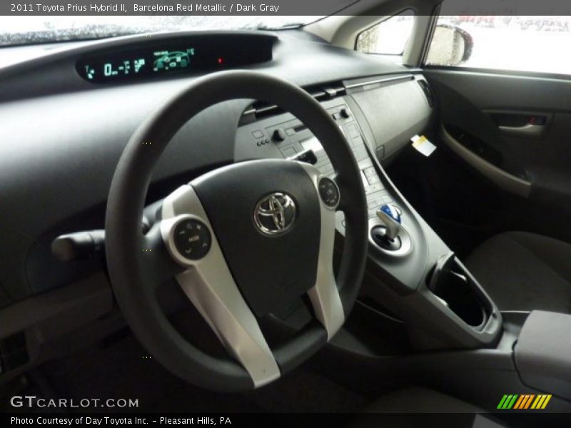 Barcelona Red Metallic / Dark Gray 2011 Toyota Prius Hybrid II