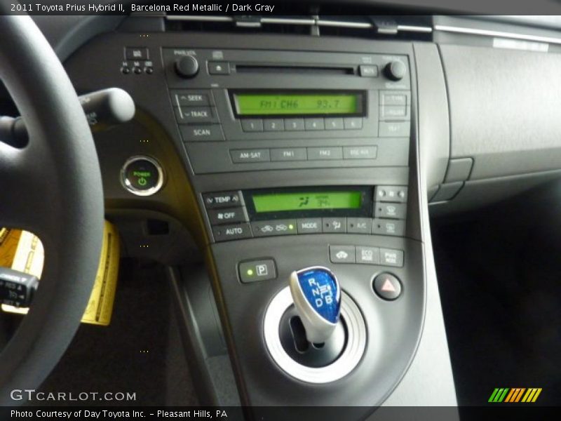 Barcelona Red Metallic / Dark Gray 2011 Toyota Prius Hybrid II