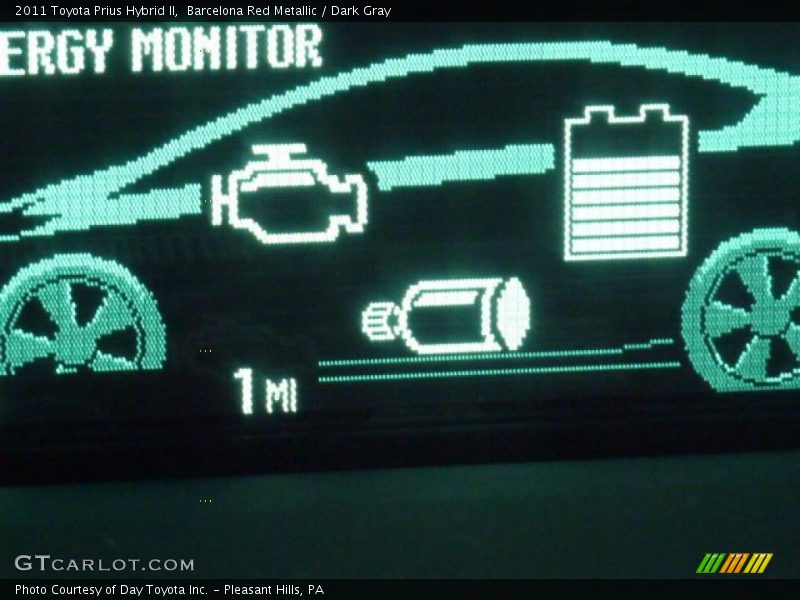 Barcelona Red Metallic / Dark Gray 2011 Toyota Prius Hybrid II