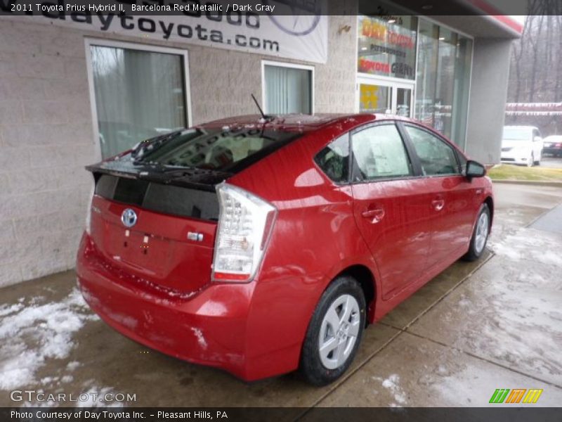 Barcelona Red Metallic / Dark Gray 2011 Toyota Prius Hybrid II
