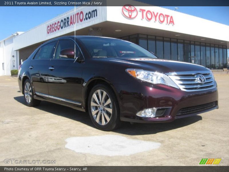 Sizzling Crimson Mica / Ivory 2011 Toyota Avalon Limited