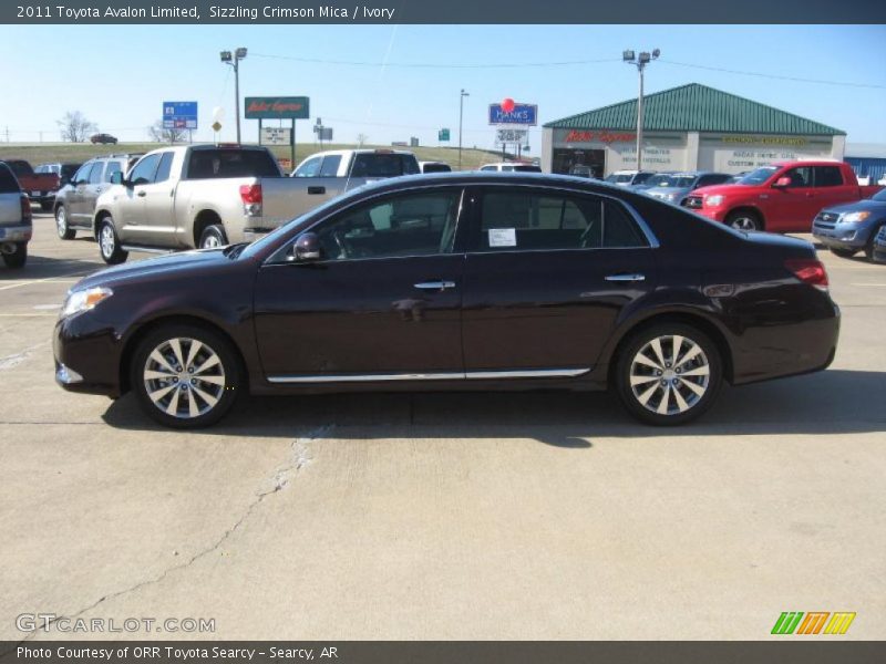 Sizzling Crimson Mica / Ivory 2011 Toyota Avalon Limited