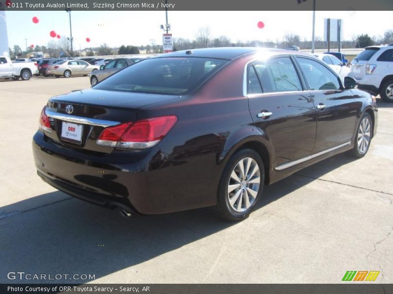 Sizzling Crimson Mica / Ivory 2011 Toyota Avalon Limited