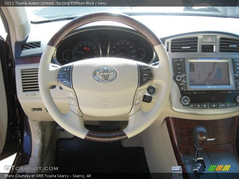 Sizzling Crimson Mica / Ivory 2011 Toyota Avalon Limited