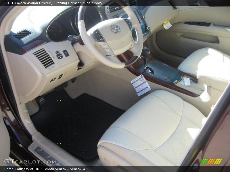 Sizzling Crimson Mica / Ivory 2011 Toyota Avalon Limited