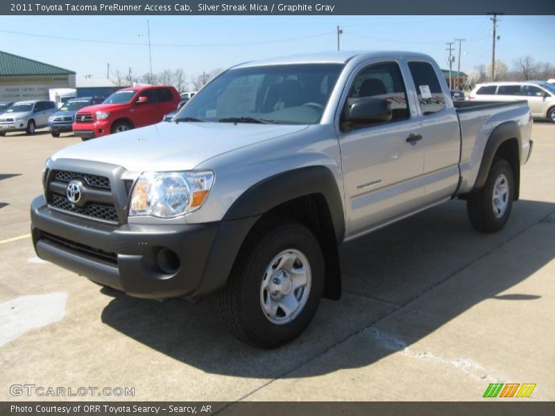 Silver Streak Mica / Graphite Gray 2011 Toyota Tacoma PreRunner Access Cab