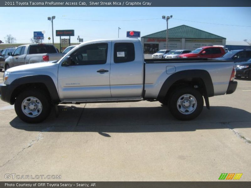 Silver Streak Mica / Graphite Gray 2011 Toyota Tacoma PreRunner Access Cab