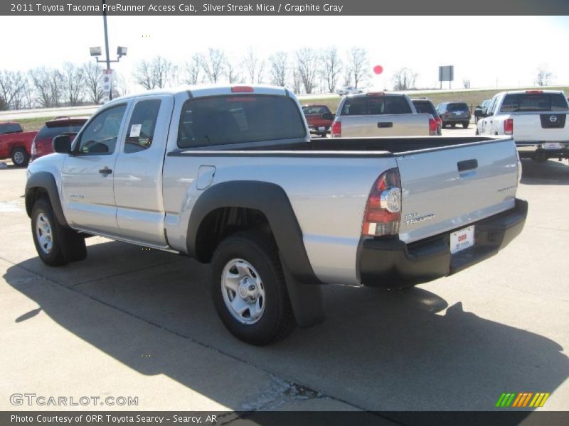 Silver Streak Mica / Graphite Gray 2011 Toyota Tacoma PreRunner Access Cab