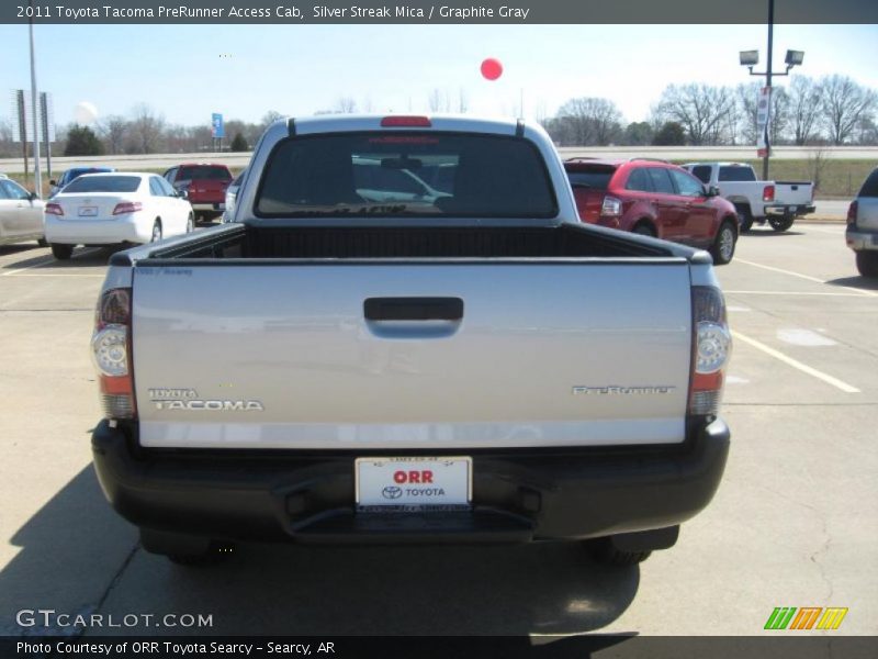 Silver Streak Mica / Graphite Gray 2011 Toyota Tacoma PreRunner Access Cab
