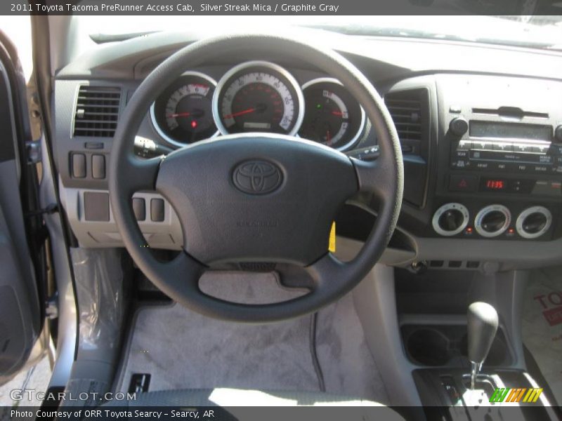 Silver Streak Mica / Graphite Gray 2011 Toyota Tacoma PreRunner Access Cab