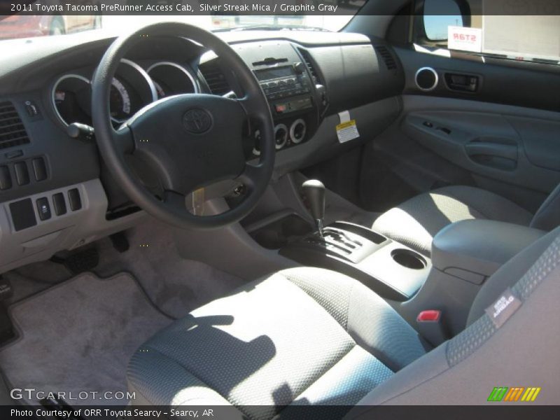 Silver Streak Mica / Graphite Gray 2011 Toyota Tacoma PreRunner Access Cab