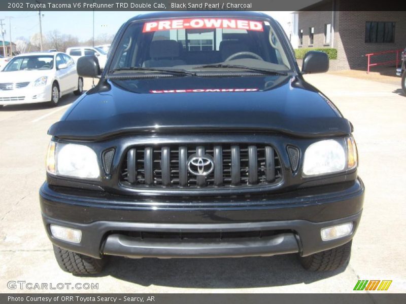 Black Sand Pearl / Charcoal 2002 Toyota Tacoma V6 PreRunner TRD Double Cab