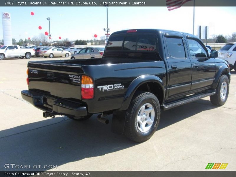 Black Sand Pearl / Charcoal 2002 Toyota Tacoma V6 PreRunner TRD Double Cab