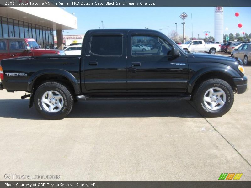 Black Sand Pearl / Charcoal 2002 Toyota Tacoma V6 PreRunner TRD Double Cab