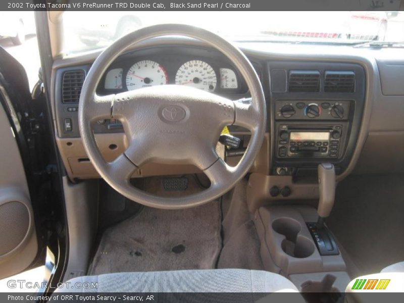Black Sand Pearl / Charcoal 2002 Toyota Tacoma V6 PreRunner TRD Double Cab