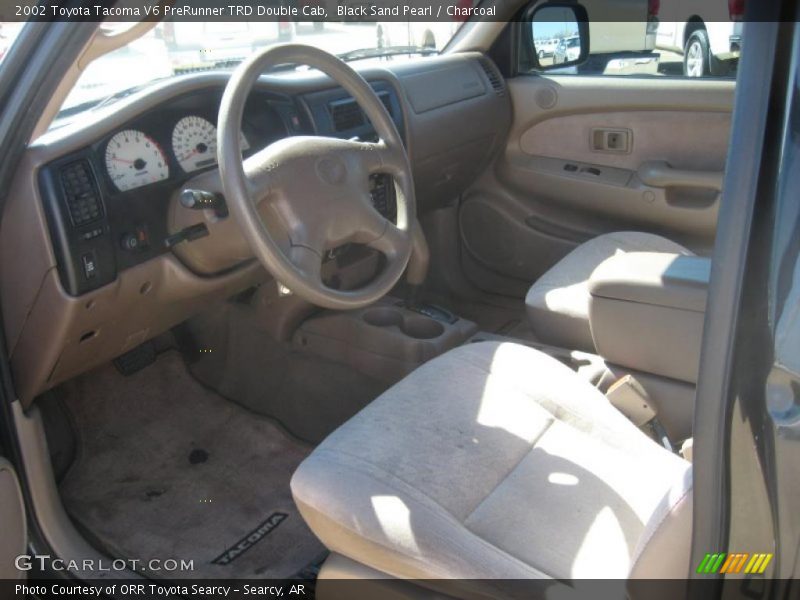 Black Sand Pearl / Charcoal 2002 Toyota Tacoma V6 PreRunner TRD Double Cab