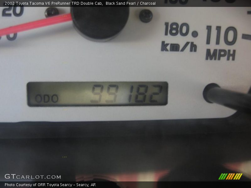 Black Sand Pearl / Charcoal 2002 Toyota Tacoma V6 PreRunner TRD Double Cab