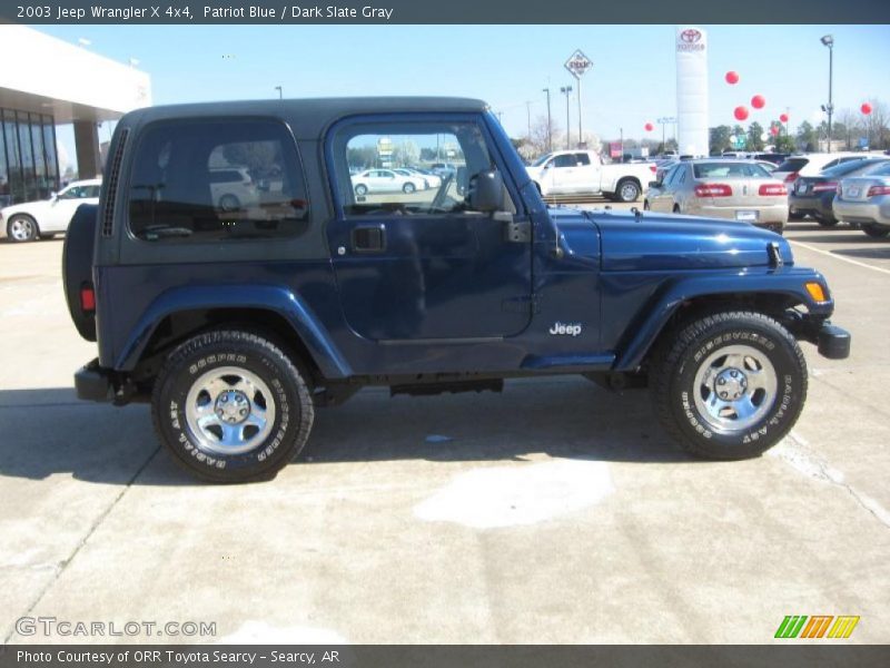 Patriot Blue / Dark Slate Gray 2003 Jeep Wrangler X 4x4