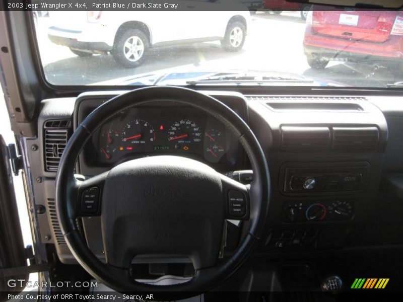 Patriot Blue / Dark Slate Gray 2003 Jeep Wrangler X 4x4
