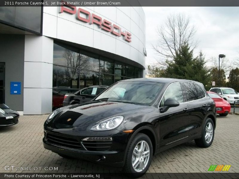 Jet Black Metallic / Umber Brown/Cream 2011 Porsche Cayenne S