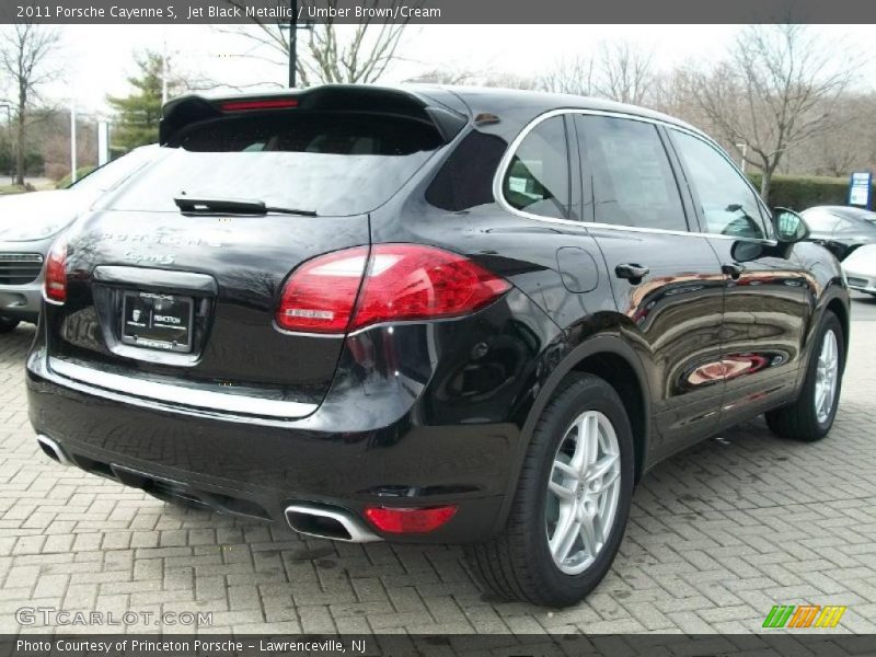 Jet Black Metallic / Umber Brown/Cream 2011 Porsche Cayenne S