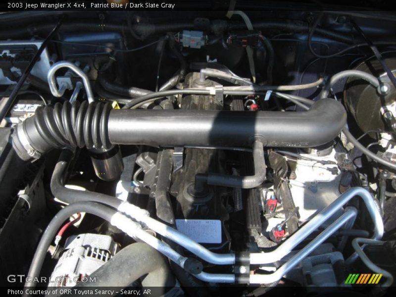Patriot Blue / Dark Slate Gray 2003 Jeep Wrangler X 4x4