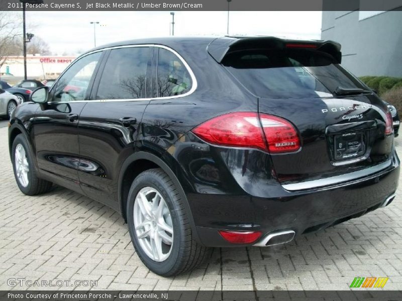 Jet Black Metallic / Umber Brown/Cream 2011 Porsche Cayenne S