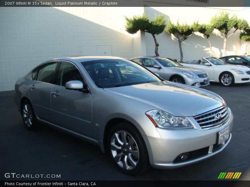 Liquid Platinum Metallic / Graphite 2007 Infiniti M 35x Sedan