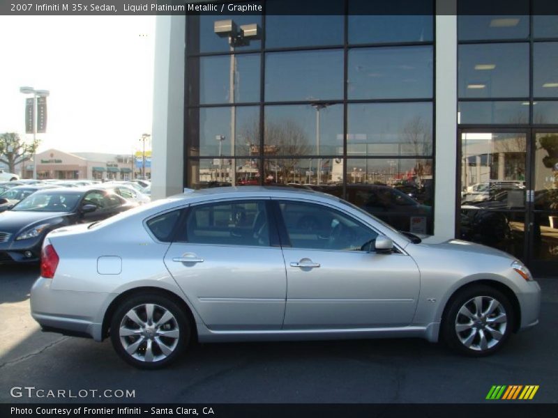 Liquid Platinum Metallic / Graphite 2007 Infiniti M 35x Sedan