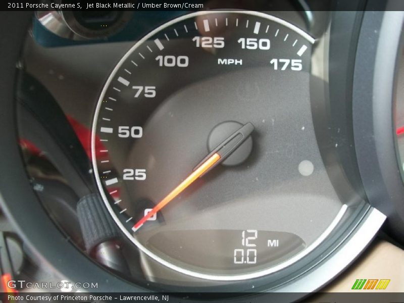 Jet Black Metallic / Umber Brown/Cream 2011 Porsche Cayenne S