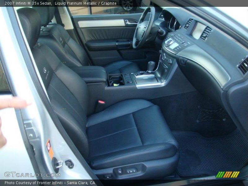 Liquid Platinum Metallic / Graphite 2007 Infiniti M 35x Sedan