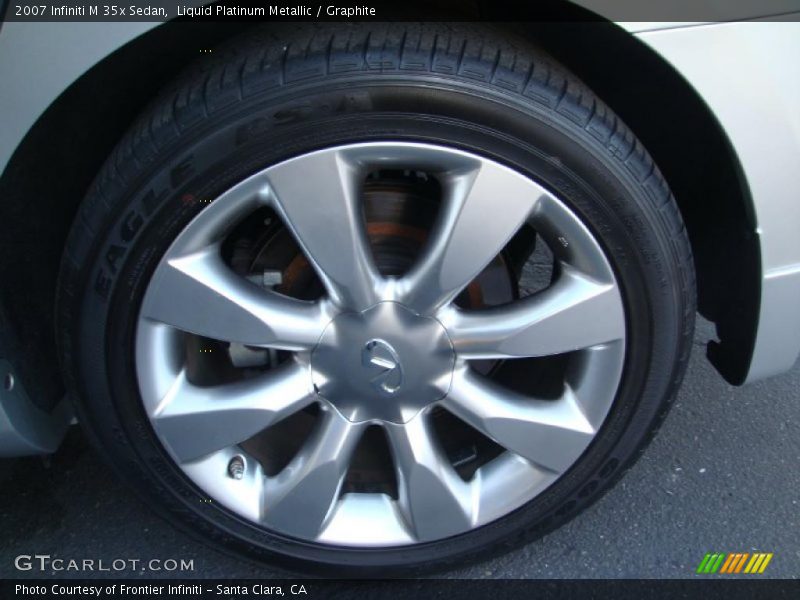 Liquid Platinum Metallic / Graphite 2007 Infiniti M 35x Sedan