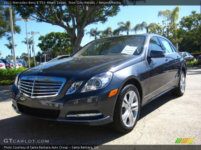Front 3/4 View of 2011 E 550 4Matic Sedan