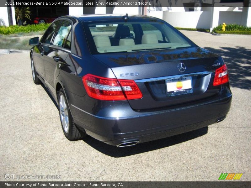 Steel Grey Metallic / Almond/Mocha 2011 Mercedes-Benz E 550 4Matic Sedan