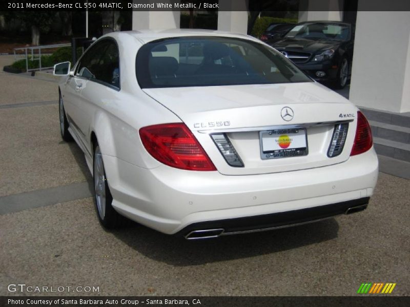 Diamond White Metallic / Black 2011 Mercedes-Benz CL 550 4MATIC