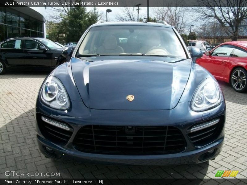 Dark Blue Metallic / Luxor Beige 2011 Porsche Cayenne Turbo