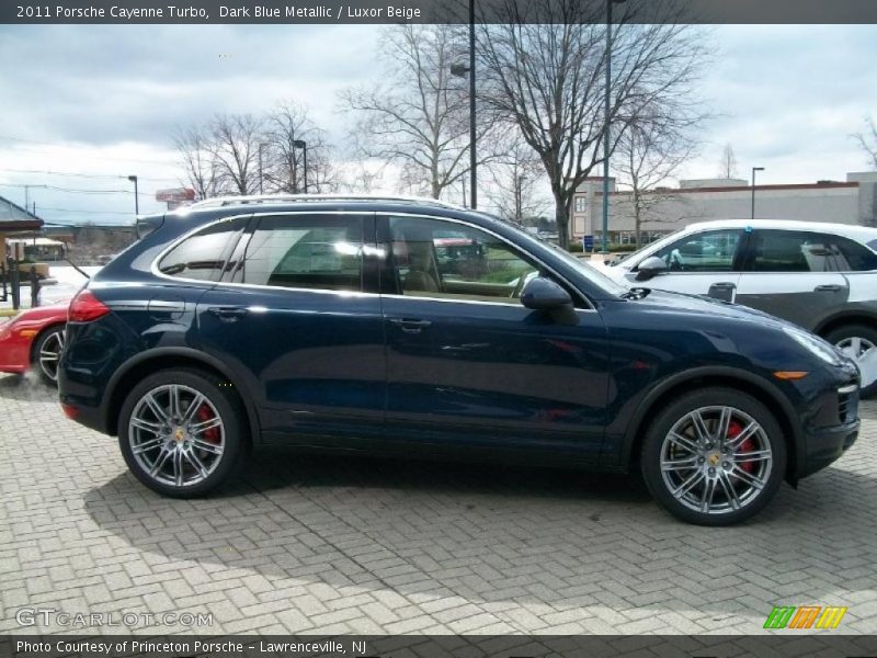 Dark Blue Metallic / Luxor Beige 2011 Porsche Cayenne Turbo