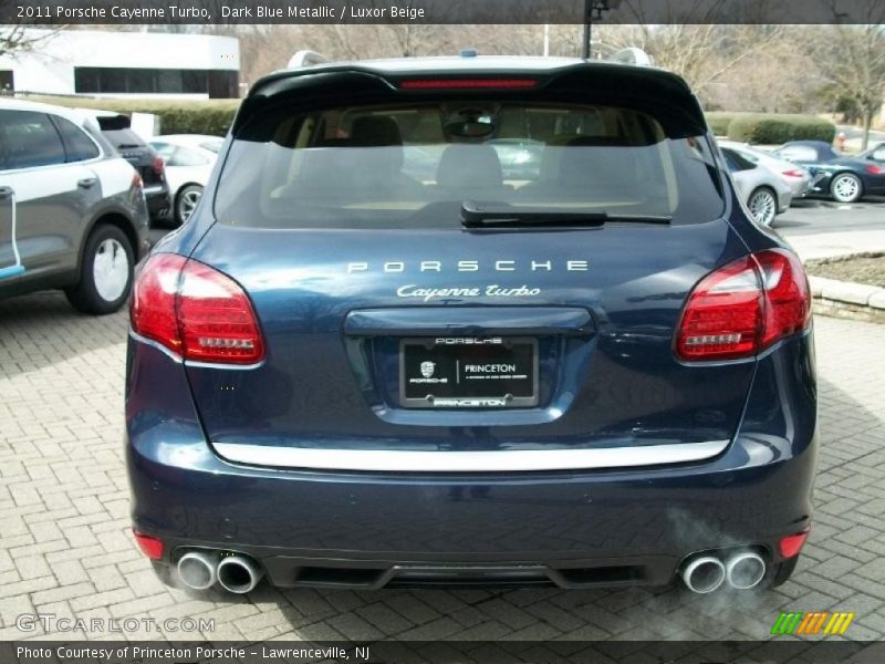 Dark Blue Metallic / Luxor Beige 2011 Porsche Cayenne Turbo