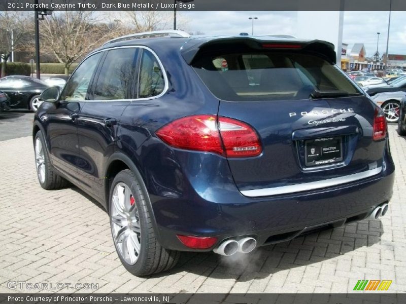 Dark Blue Metallic / Luxor Beige 2011 Porsche Cayenne Turbo