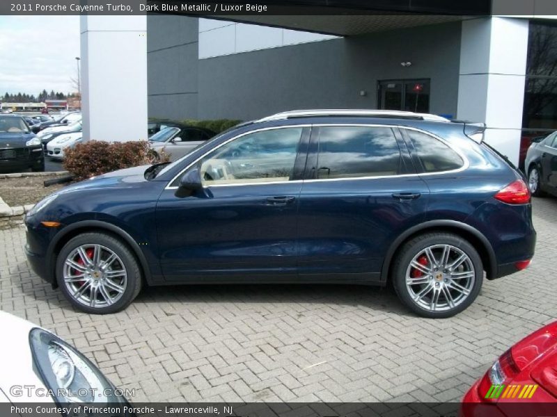 Dark Blue Metallic / Luxor Beige 2011 Porsche Cayenne Turbo