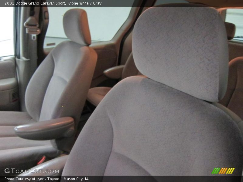 Stone White / Gray 2001 Dodge Grand Caravan Sport