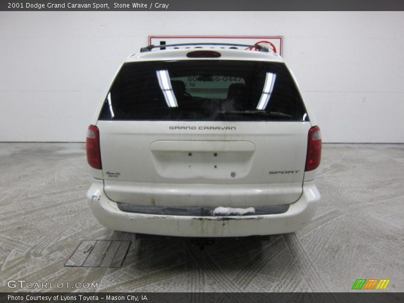 Stone White / Gray 2001 Dodge Grand Caravan Sport