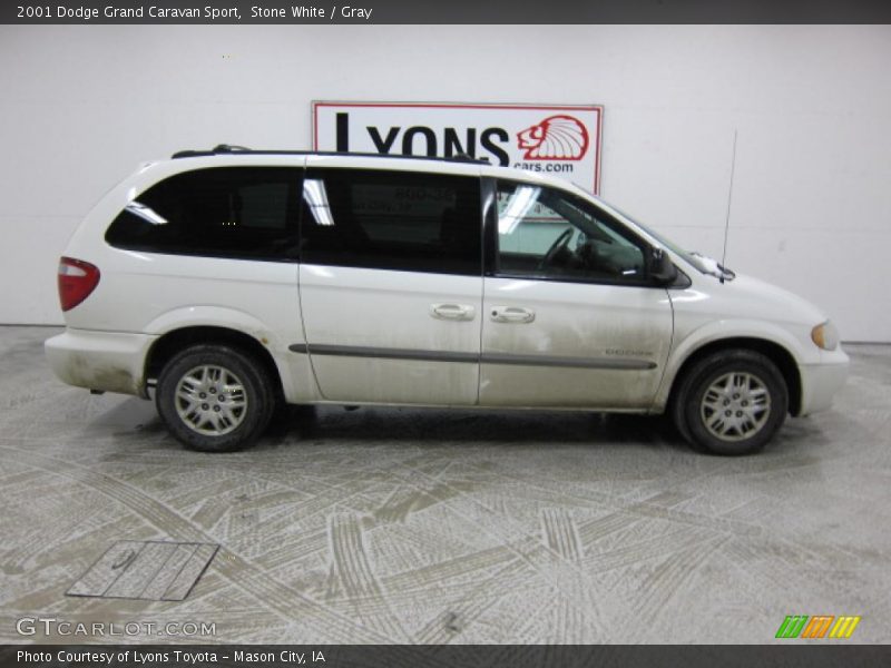 Stone White / Gray 2001 Dodge Grand Caravan Sport