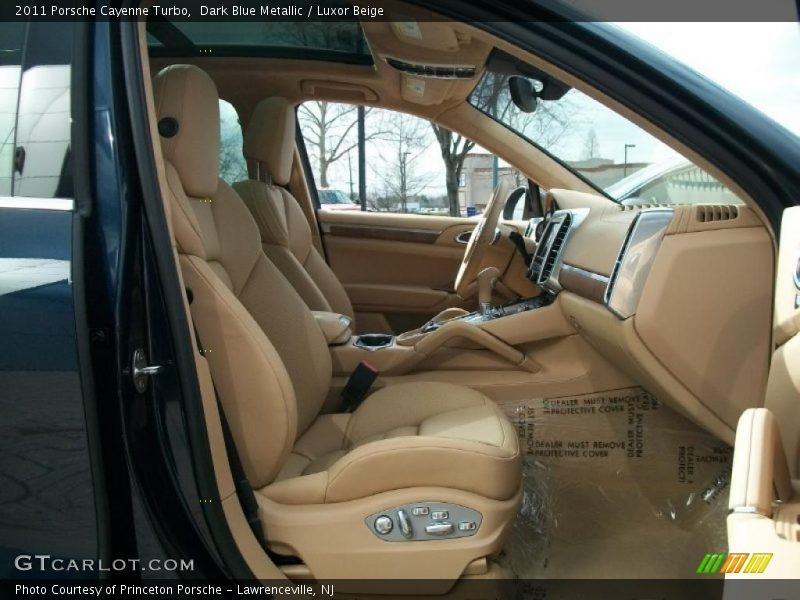 Dark Blue Metallic / Luxor Beige 2011 Porsche Cayenne Turbo