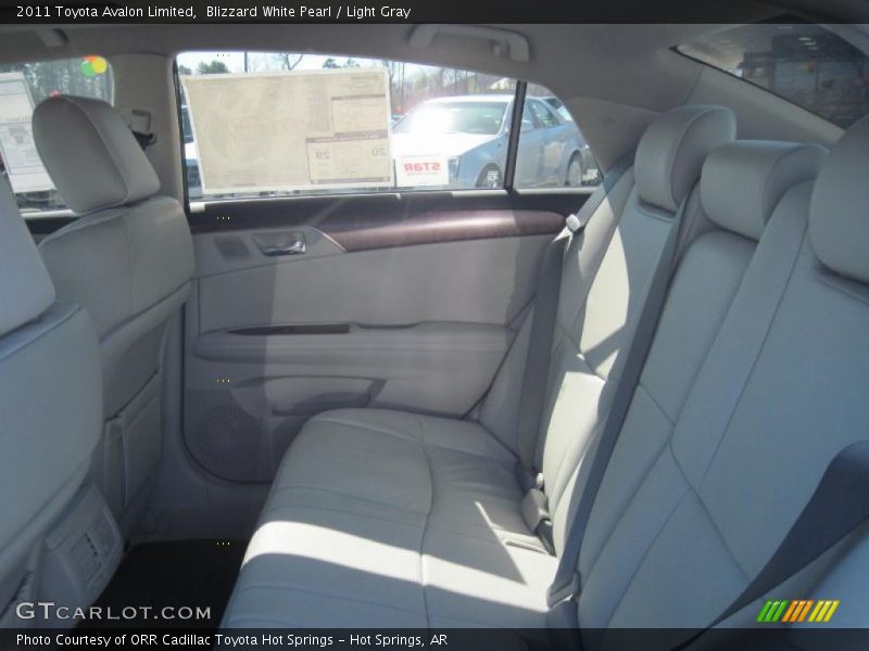 Blizzard White Pearl / Light Gray 2011 Toyota Avalon Limited