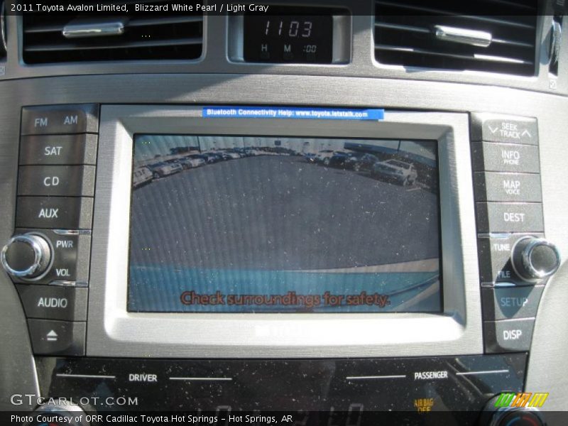 Blizzard White Pearl / Light Gray 2011 Toyota Avalon Limited