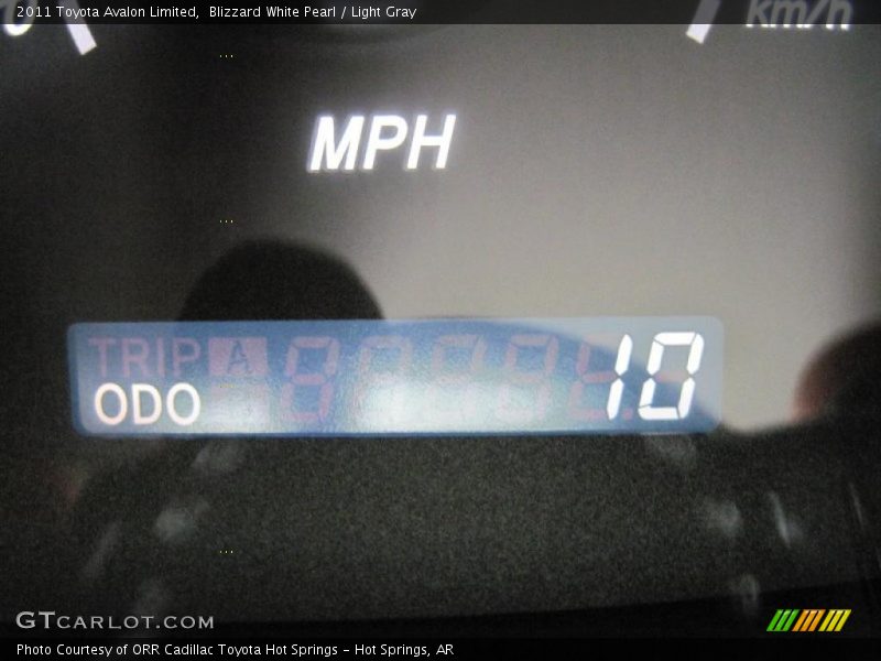 Blizzard White Pearl / Light Gray 2011 Toyota Avalon Limited
