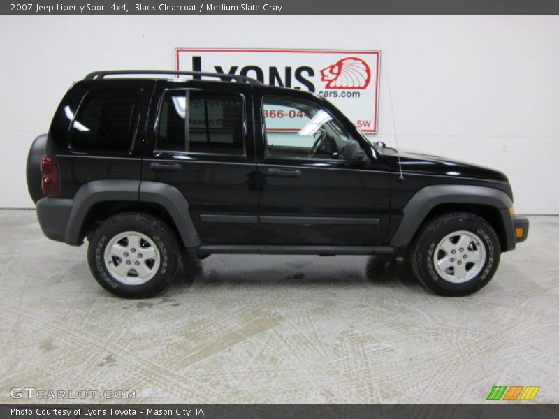 Black Clearcoat / Medium Slate Gray 2007 Jeep Liberty Sport 4x4